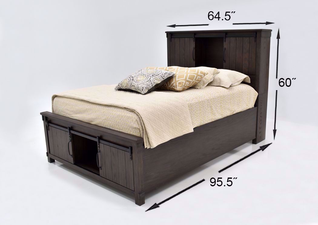 Scott Dark Oak Brown Storage Bedroom Collection - Warehouse Pricing
