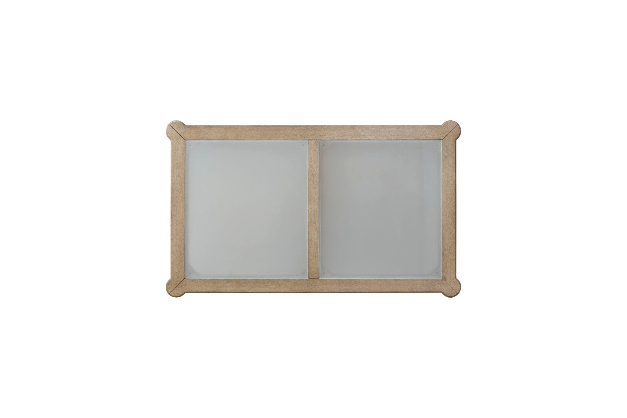 Citrus Heights - Frosted Glass Top Cocktail Table With Casters - Sand