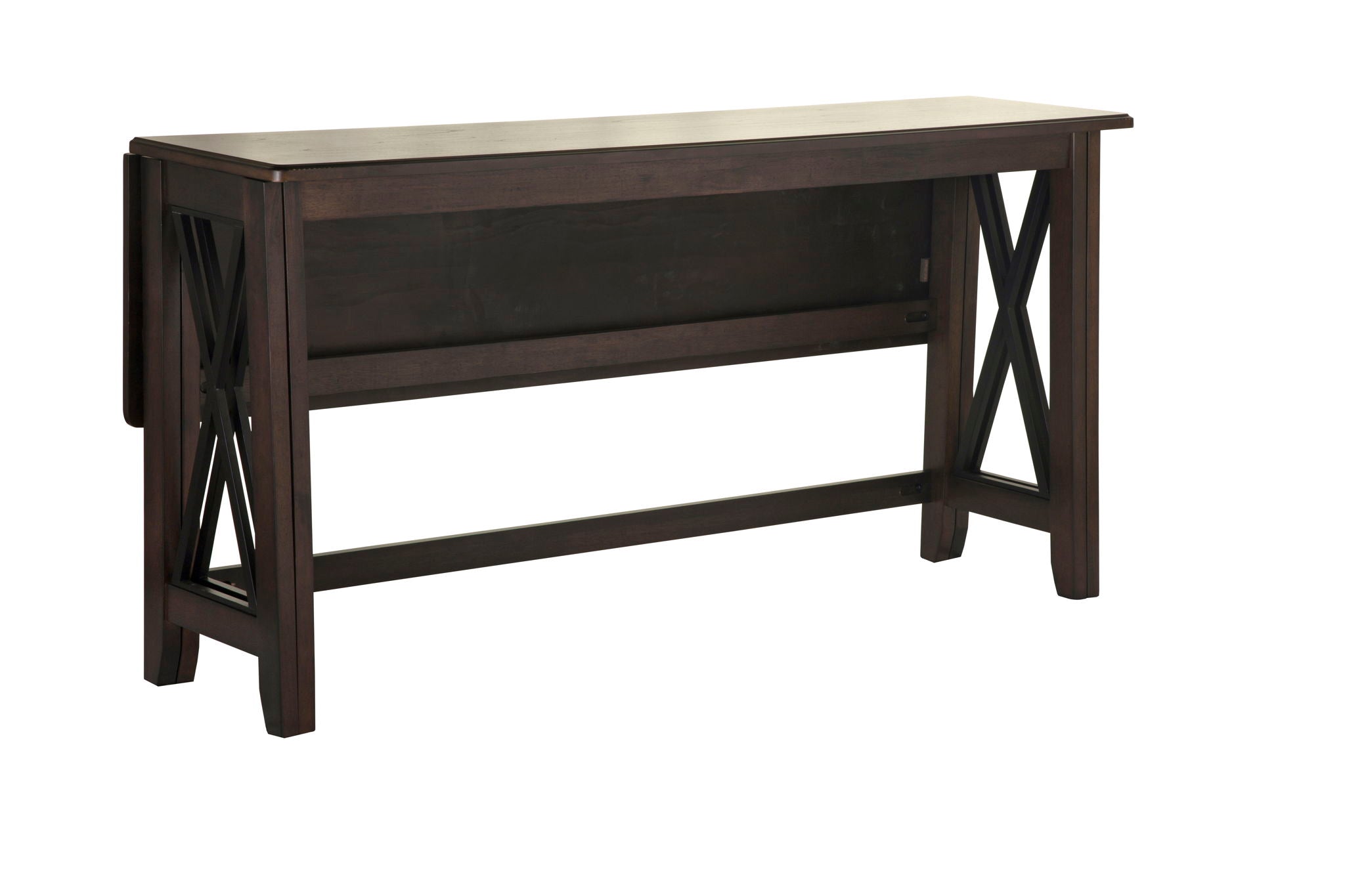 Carmina - 5 Piece Drop Leaf Counter Set - Dark Brown