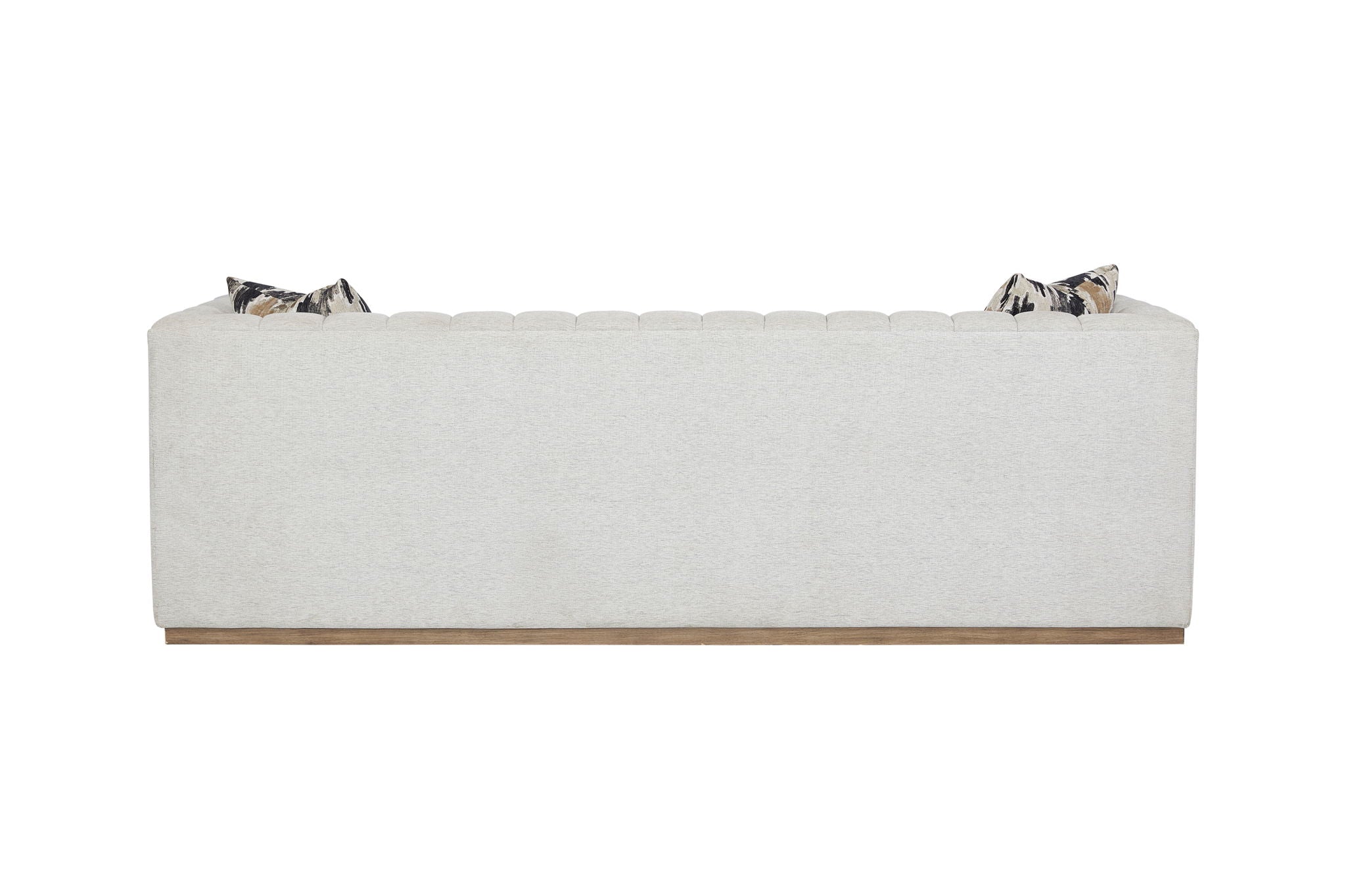 Elure - Channel Sofa - Pearl Silver