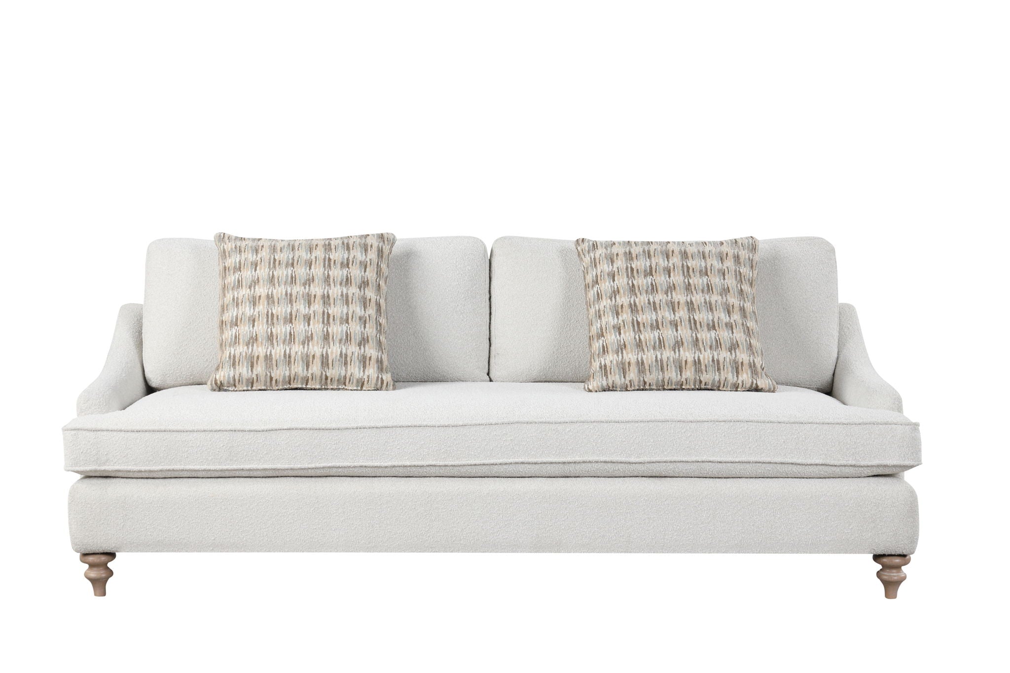 Citrus Heights - Sofa With 2 Pillows - White