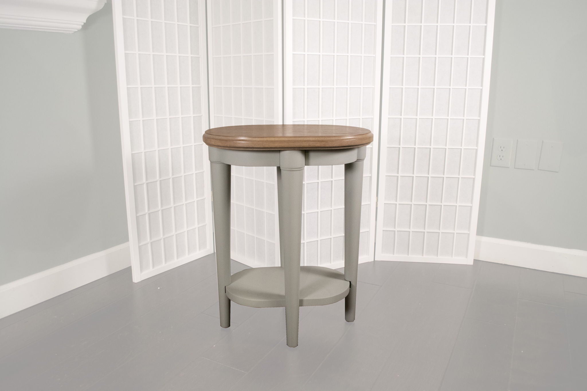 Citrus Heights - Chairside Table With Cement Top - Sand