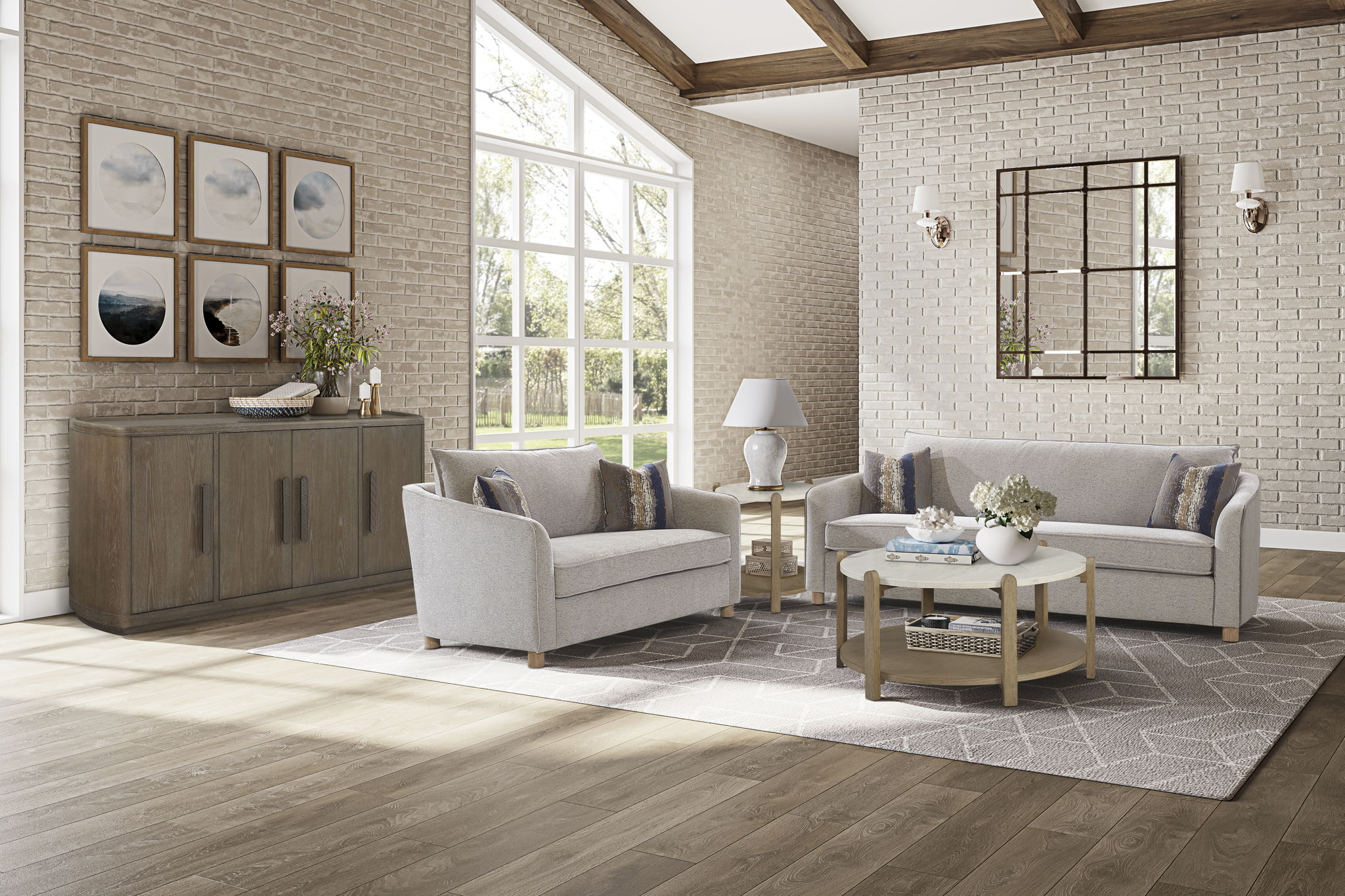 Trilogy - Sofa - Pearl Silver