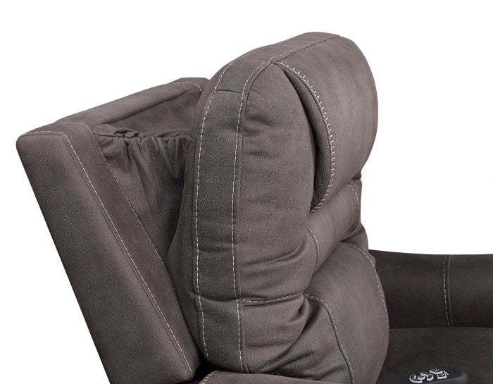 Brisbane Power Lift Chair w/Three Heat Zones, Stone by Steve Silver