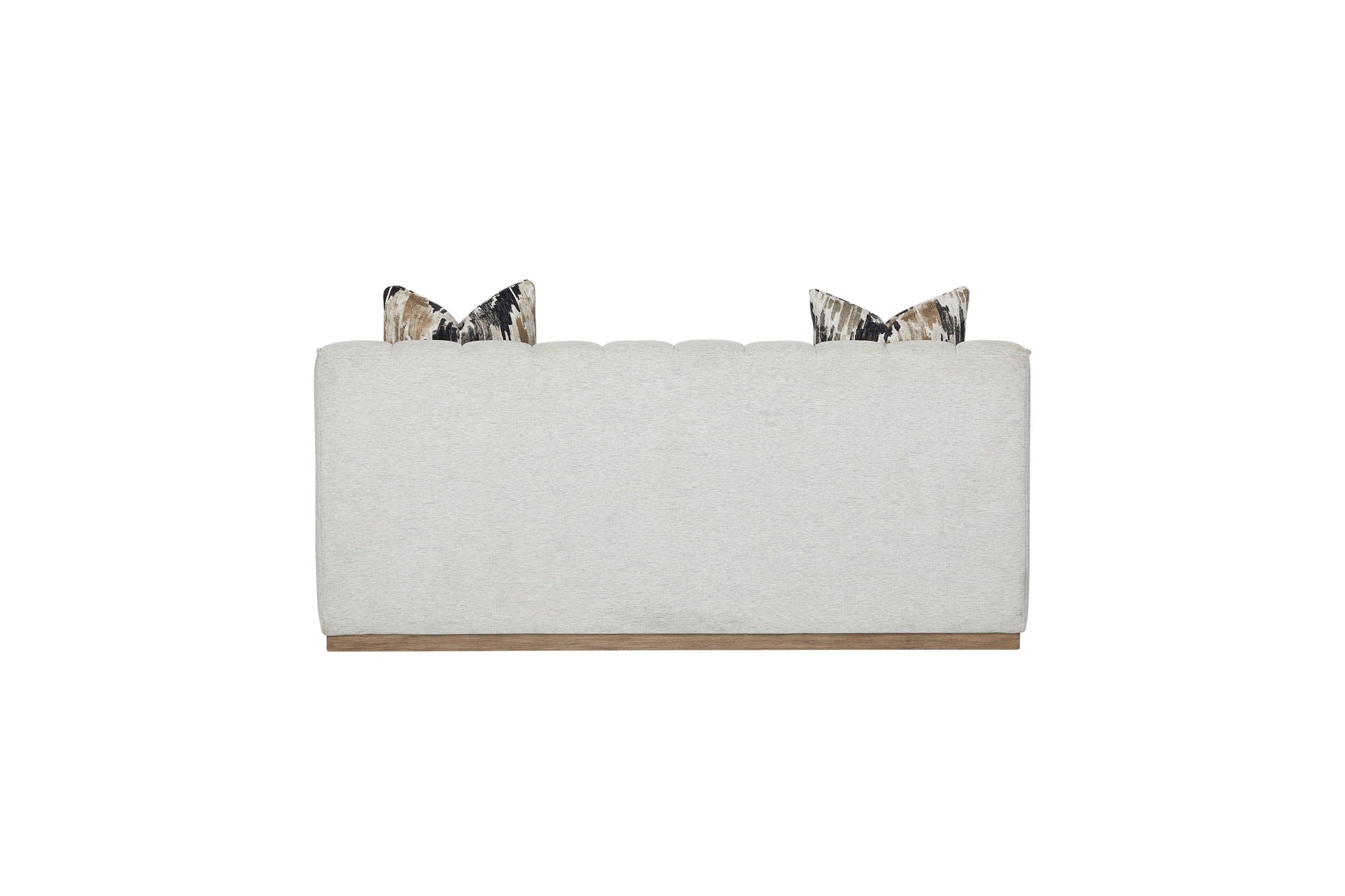 Elure - Channel Loveseat - Pearl Silver