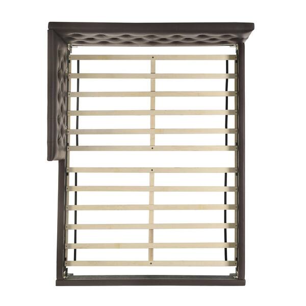 Julesburg Corner Full Bed in Brown PU