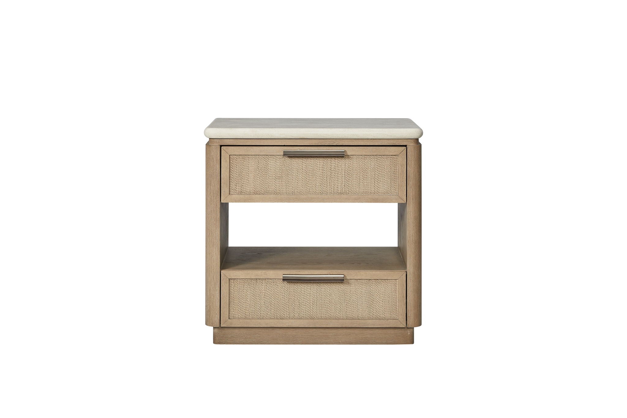 Trilogy - Two Drawer Nightstand With Rope Fronts - Toffee