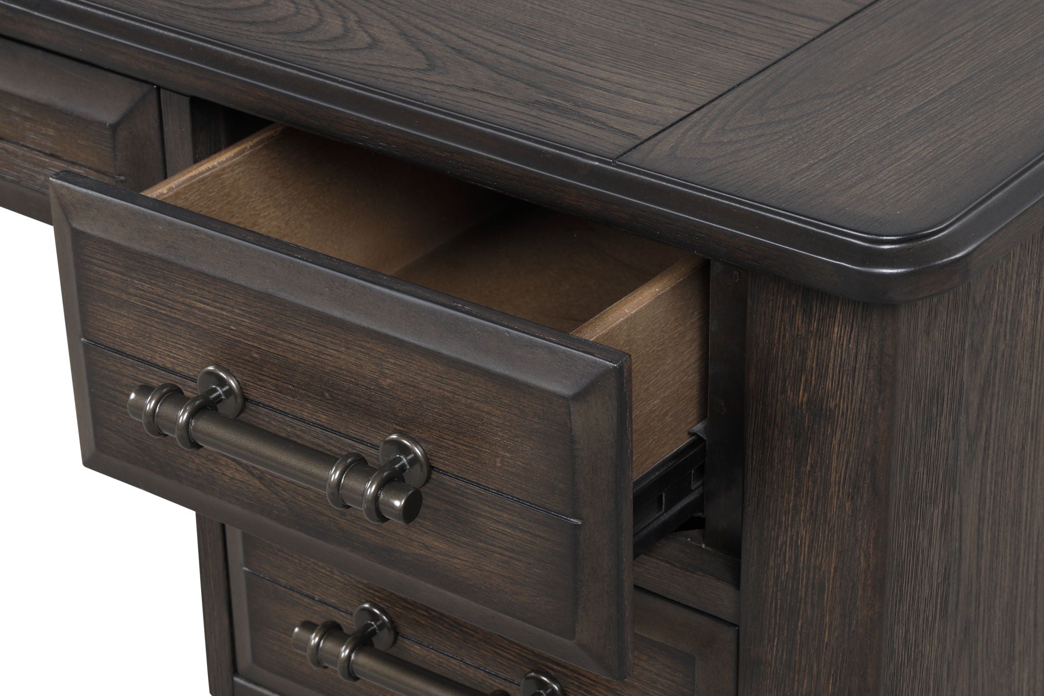 Bellamy Lane - 5 Drawer Desk - Mahogany