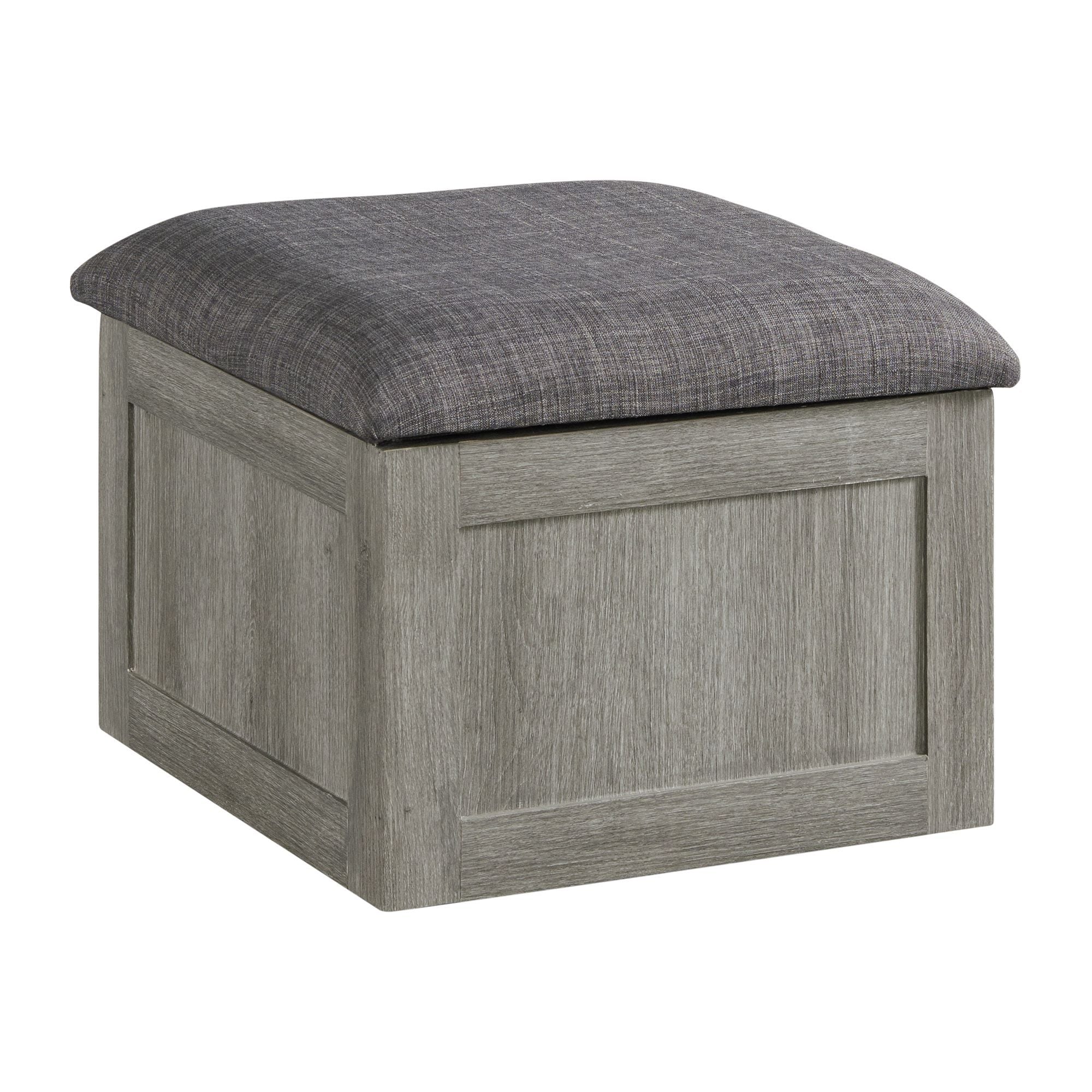 Uster - Coffee Table With Four Storage Stools - Gray