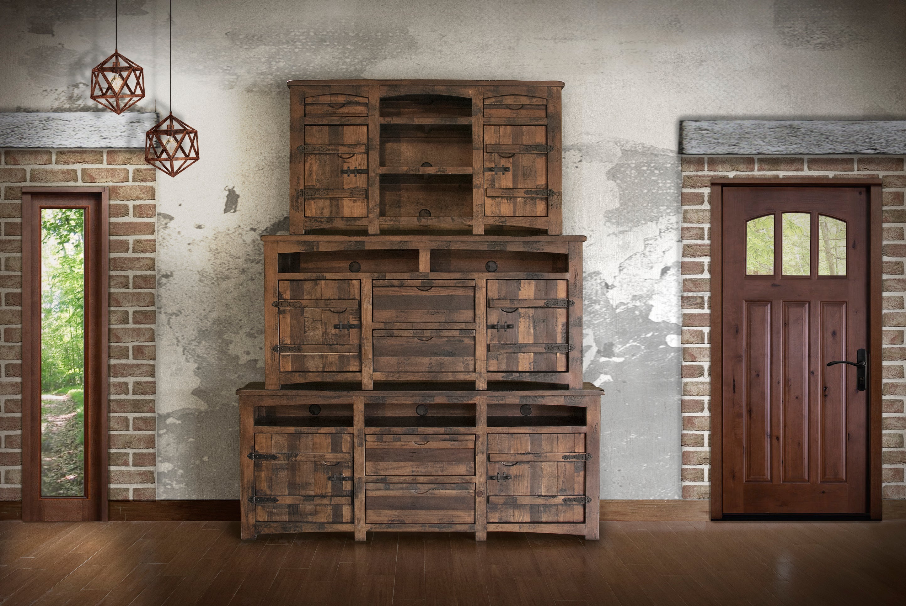 567 MEZCAL Model: IFD567STAND-TV Solid Wood