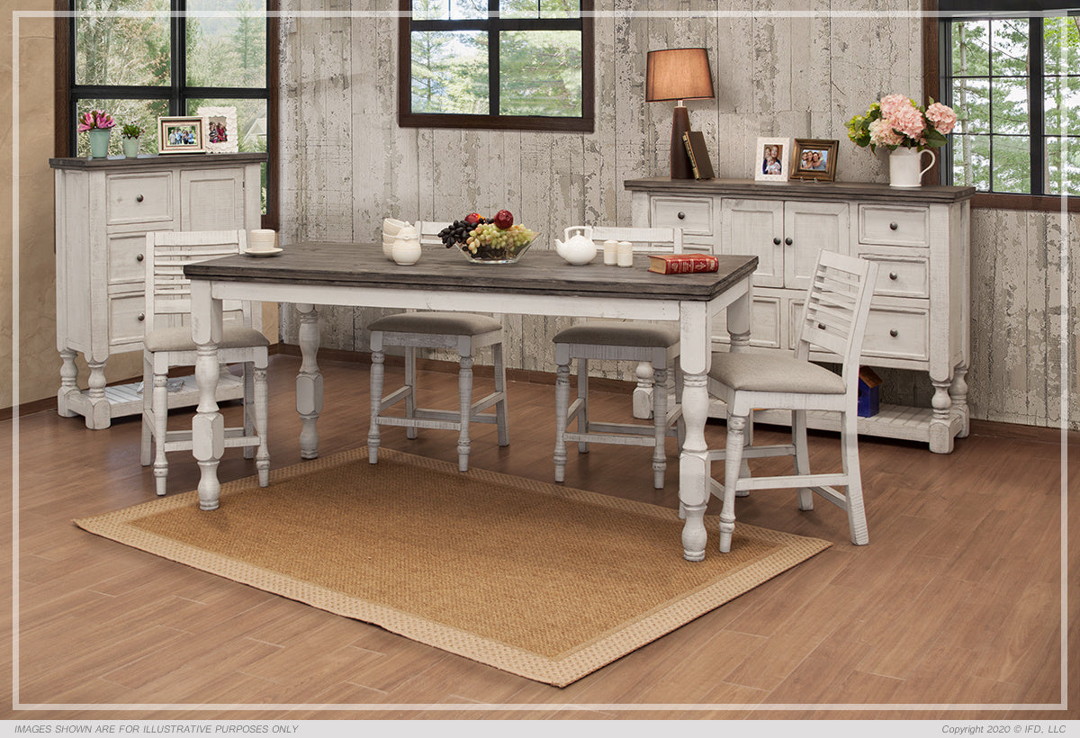 4681 Stone Rectangular Counter Dining (Model: IFD4681COUNTER Collection: STONE)