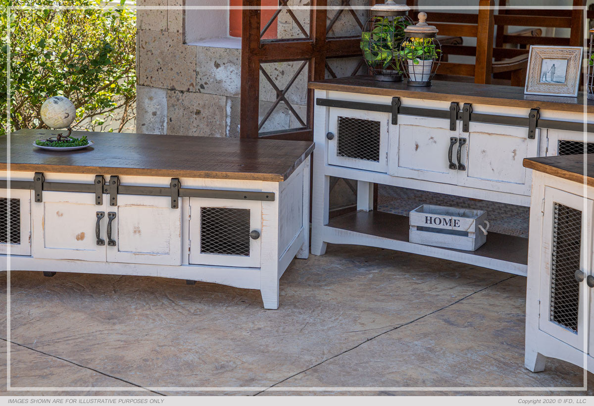 360 Pueblo White Model: IFD360OCC Collection: Cocktail, Sofa, End, Chairside