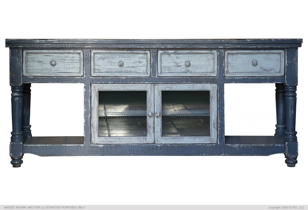 Aruba Dark Blue TV Stand Model: IFD7331STN70DK Collection: ARUBA