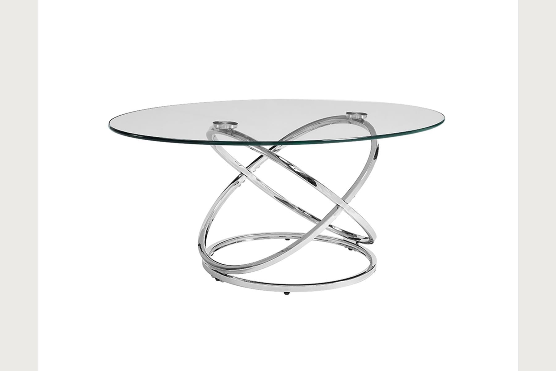 Atomic - Cocktail Table - Chrome / Glass