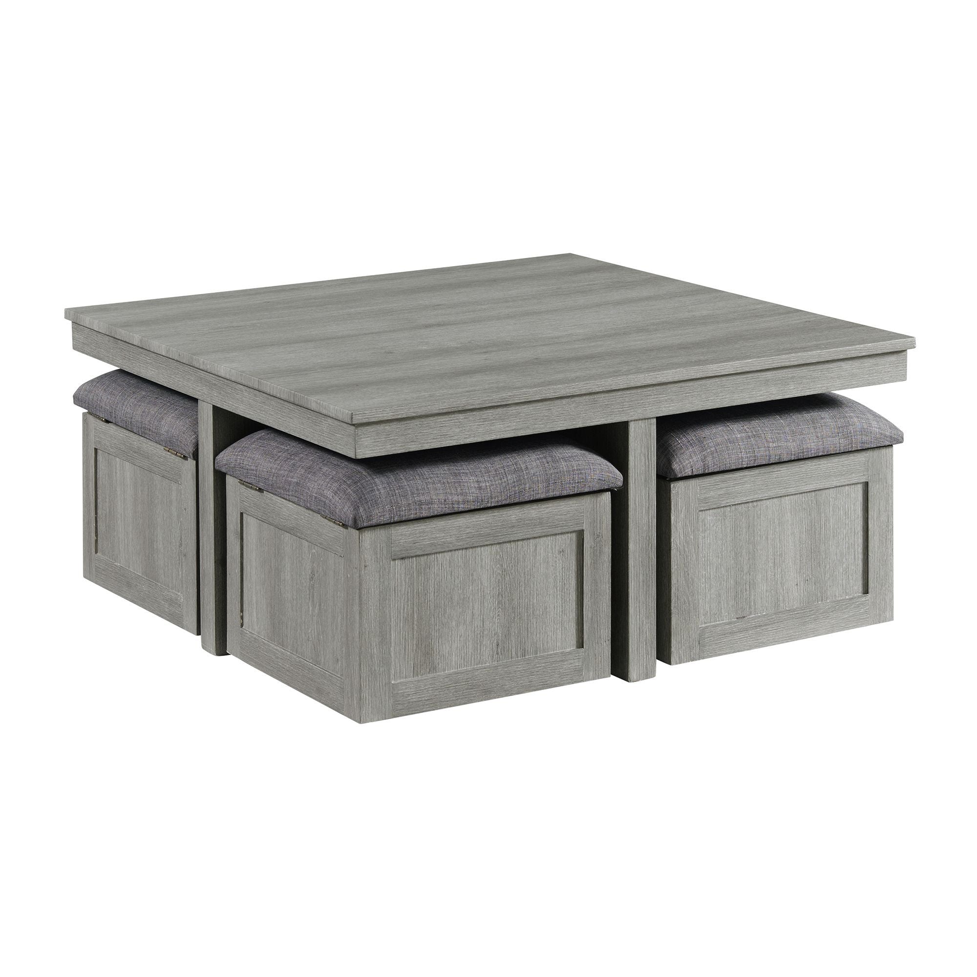 Uster - 2 Piece Occasional Set (Coffee Table And End Table) - Light Gray