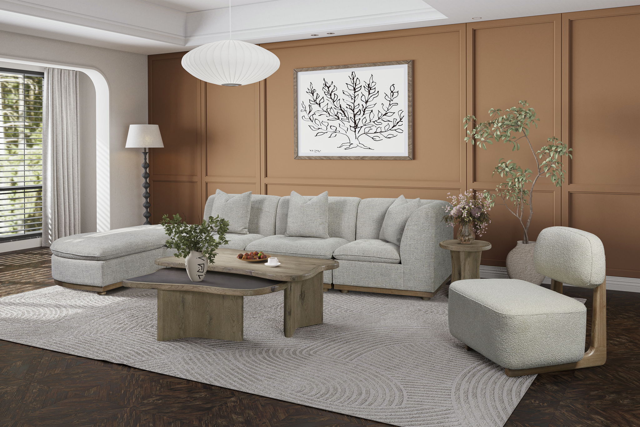 Pagosa - Modular Ottoman - Dublin