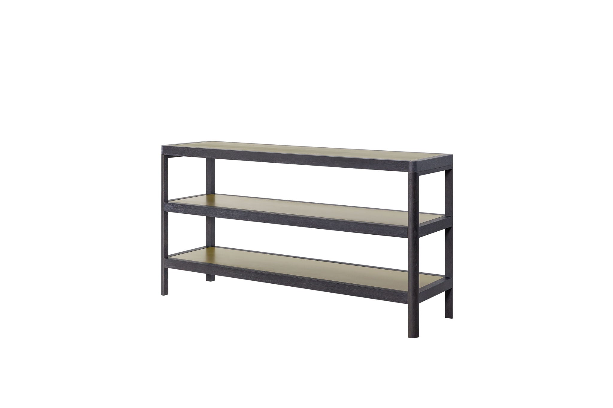 Elure - Channel Console Table - Peppercorn