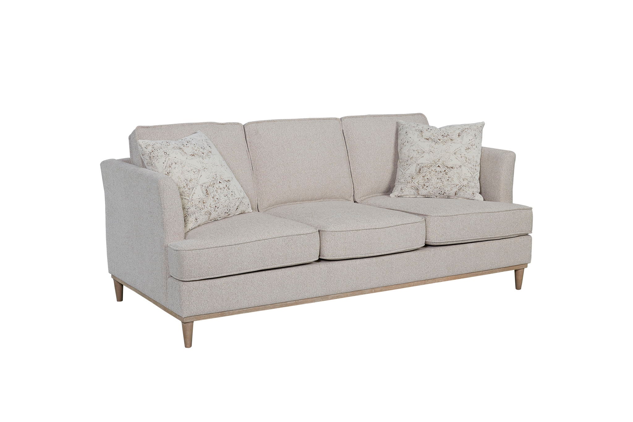 Citrus Heights - Sofa With 2 Pillows - Pearl Silver