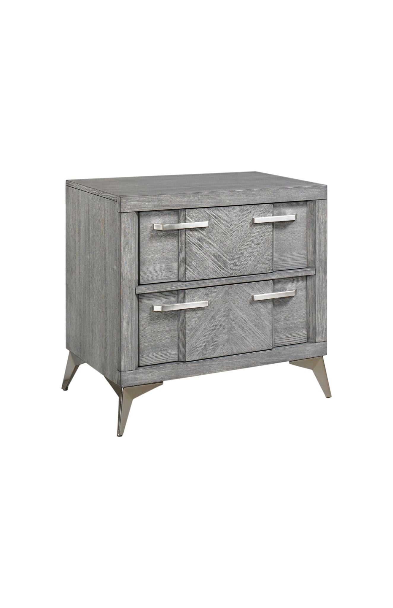 Aries - 2 Drawer Nightstand - Gray