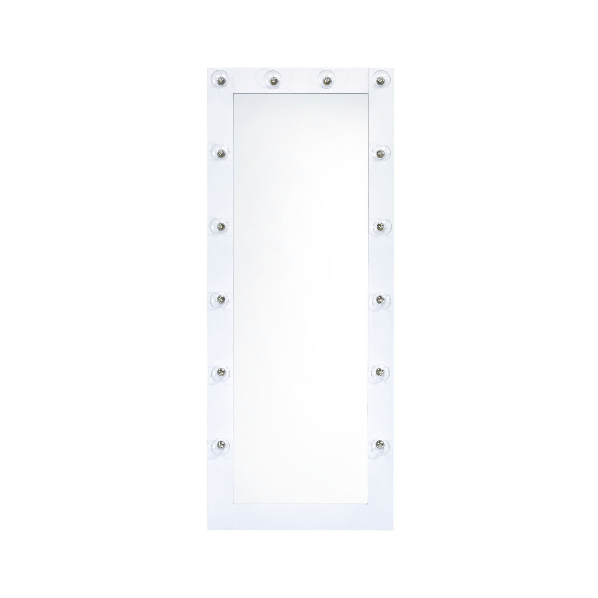 Lindy - Floor Mirror - Glossy White