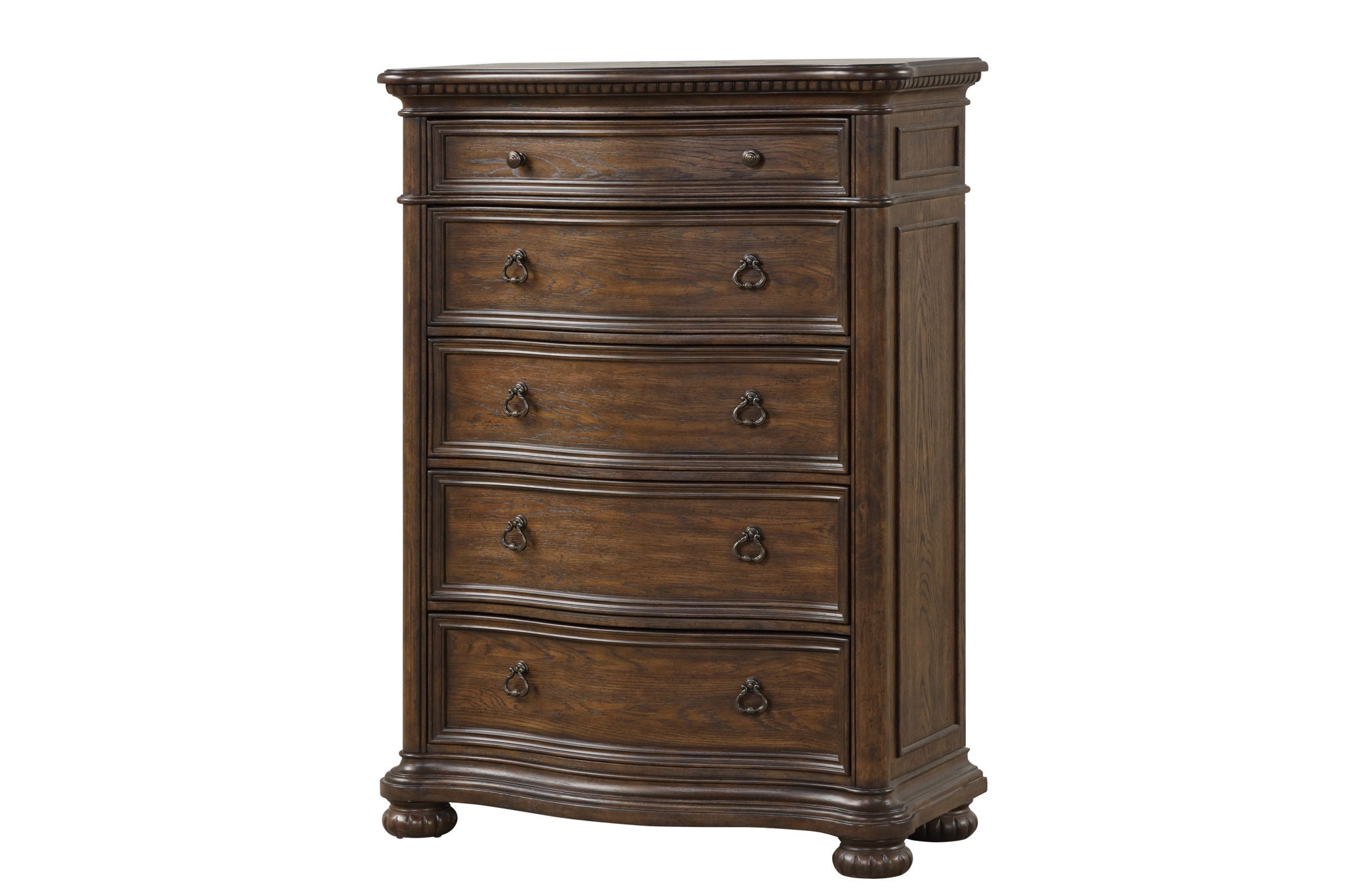 Tuscany - 5 Drawer Chest - Warm Mahogany
