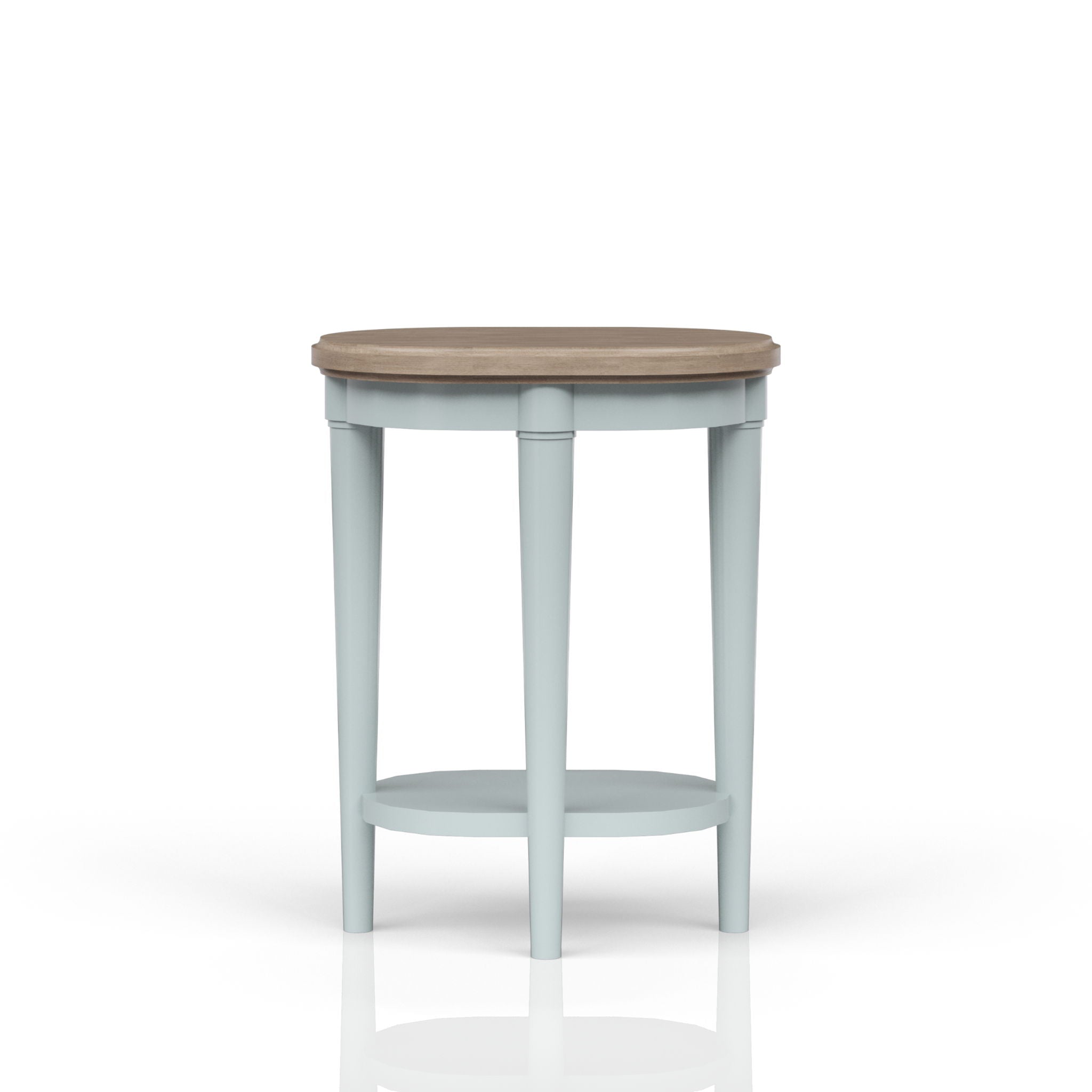 Citrus Heights - Chairside Table - Ocean / Light Brown