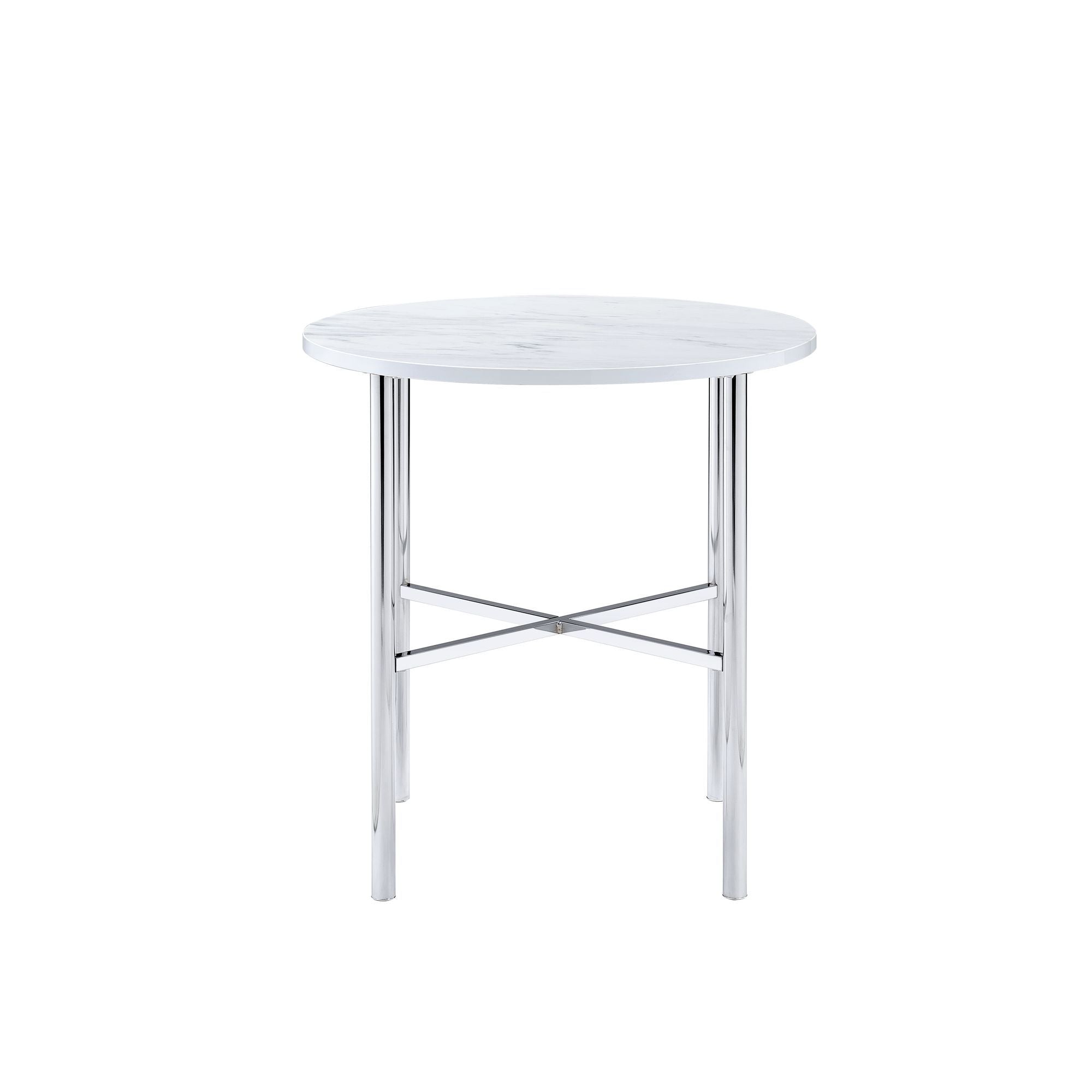 Cyrus - 3 Piece Occasional Table Set - Chrome