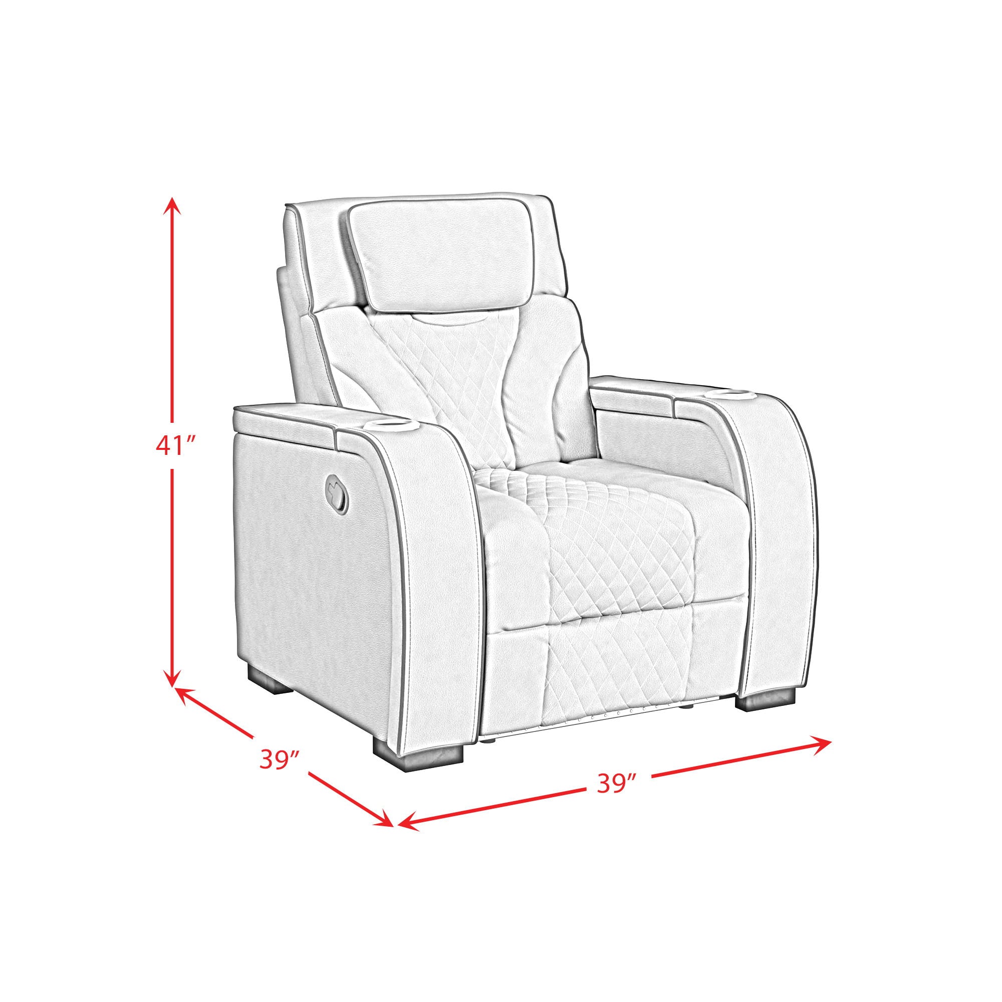 Blitz - Motion Recliner With LED